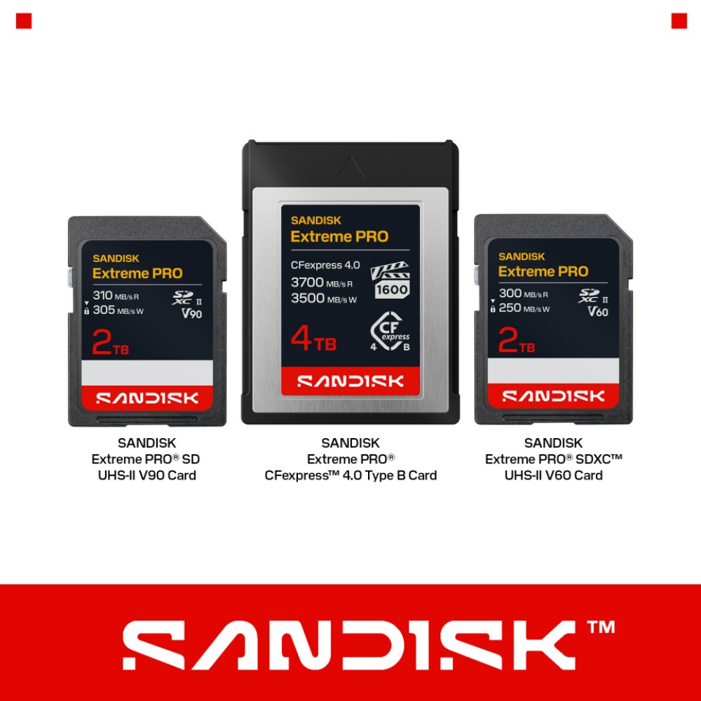 Sandisk ยกระดับไลน์อัพการ์ดหน่วยความจำล้ำสมัยล่าสุด เปิดตัว CFexpress 4.0 Type B