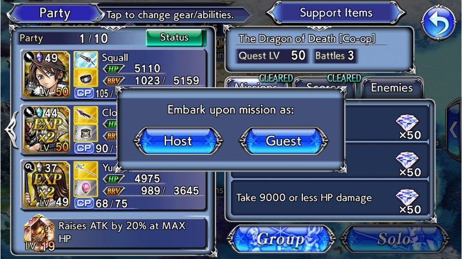 [ดีสอิสทิปส์] Dissidia FF Opera Omnia – โหมด Co-op มีดียังไง