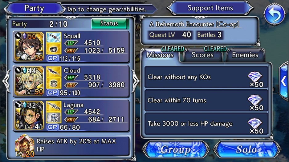 [ดีสอิสทิปส์] Dissidia FF Opera Omnia – โหมด Co-op มีดียังไง