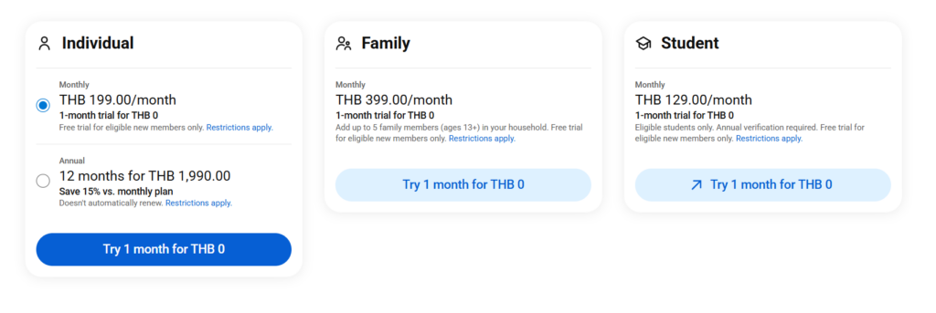 youtube-premium-price-hike-thailand