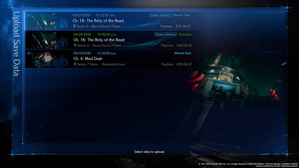 เผยขั้นตอนการอัปโหลดเซฟ FFVII Remake จาก PS4 ไปเล่นบน PS5