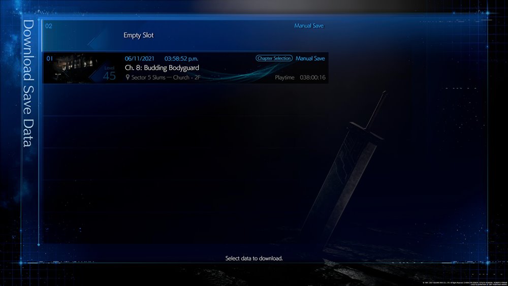 เผยขั้นตอนการอัปโหลดเซฟ FFVII Remake จาก PS4 ไปเล่นบน PS5