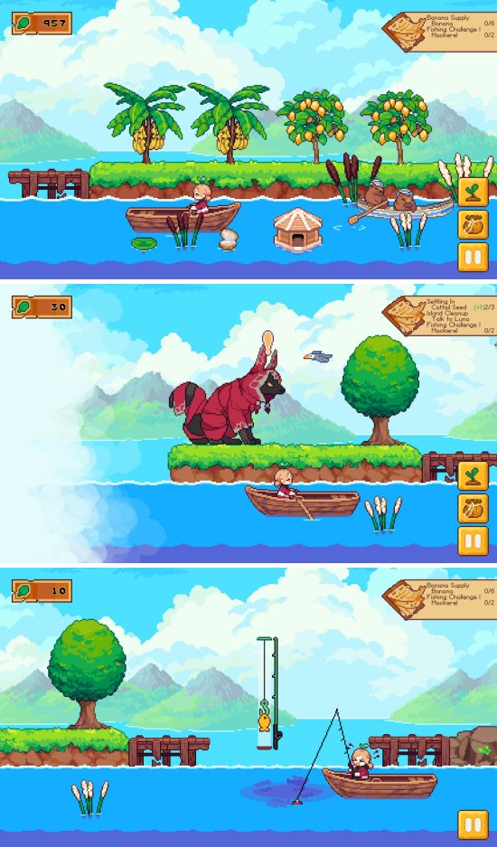 ทำสวนผลไม้ ออกตกปลาแบบชิล ๆ ใน Luna's Fishing Garden