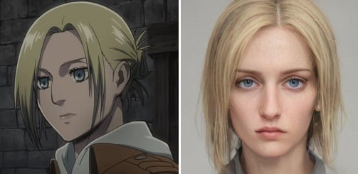 มาดูภาพตัวละครจาก Attack on Titan แบบสมจริงด้วยฝีมือ AI