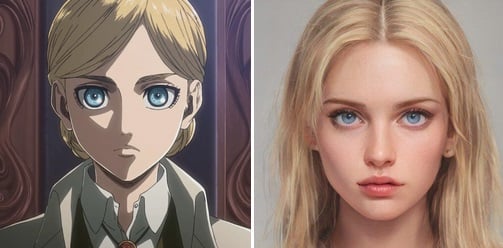 มาดูภาพตัวละครจาก Attack on Titan แบบสมจริงด้วยฝีมือ AI