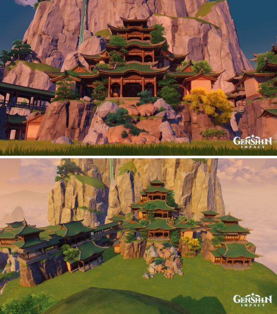 ผู้เล่นอวดพระราชวังสุดอลังการภายในอาณาจักร Genshin Impact