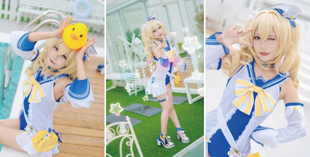 เลเยอร์จีนมาในชุด Barbara ซัมเมอร์ซ่าท้าร้อน สุดสดใส