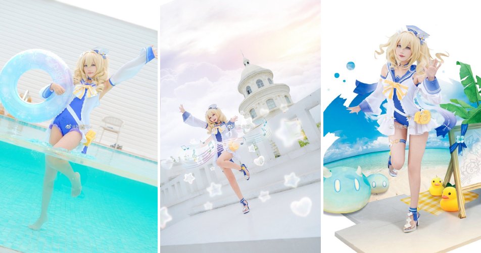 เลเยอร์จีนมาในชุด Barbara ซัมเมอร์ซ่าท้าร้อน สุดสดใส