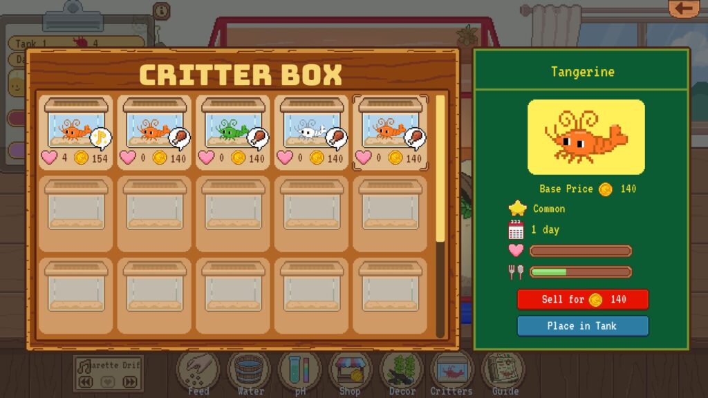 เกมใหม่! Tiny Glass Tank: Dwarf Shrimp and Friends เกมจัดตู้ปลาฝีมือคนไทย