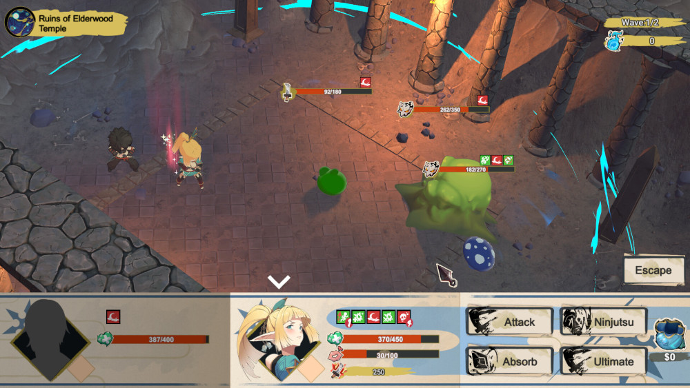 ช่วยฝึกฝนสาวเอลฟ์ให้เป็นนินจาเต็มตัวใน Flee! My Elven Ninja! 3D