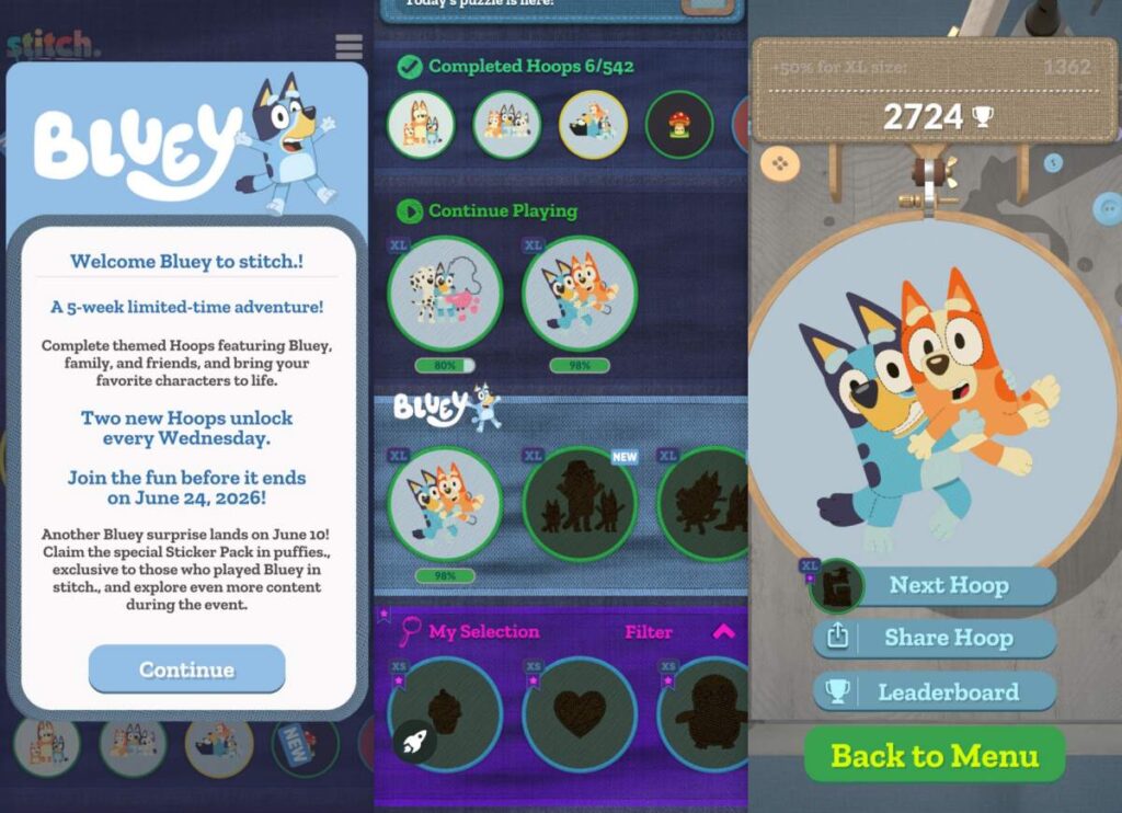 [พรีวิว] Bluey X stitch. เกมพัสเซิลถักไหมพรมสุด Cozy ดีต่อใจ