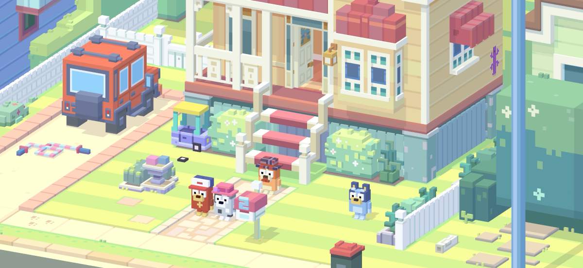 [พรีวิว] Bluey X Crossy Road Castle ครอสโอเวอร์สุดน่ารักกับเกมสุดปั่น