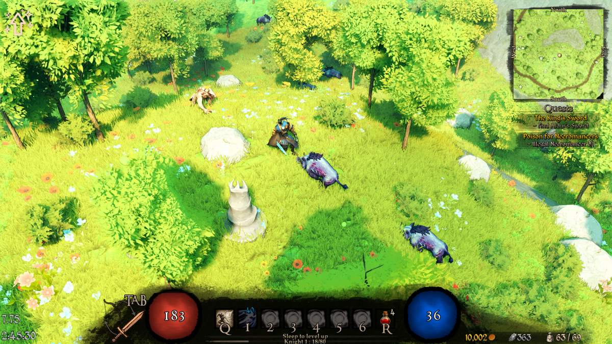 The Kingsward เกมโอเพนเวิลด์ RPG สไตล์คลาสสิกแบบสามมิติ