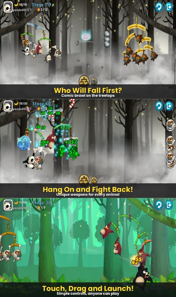 Monkey Battle: Swing Shot เปิดให้ลงทะเบียนล่วงหน้าบนสโตร์ไทยแล้ว!