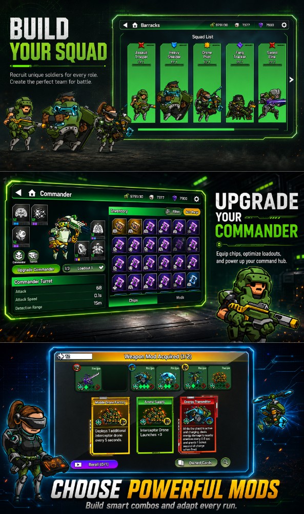 Soldier Defense เปิดให้ลงทะเบียนล่วงหน้าบนสโตร์ไทยแล้ว 3 Soldier Defense