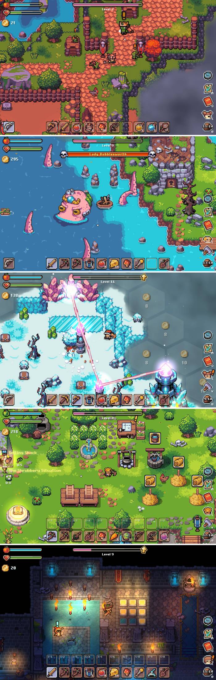 สายคราฟต์มีเฮ! Vexlands เกมผจญภัยแนว Cozy Survival เอาชีวิตรอดในดินแดนต้องคำสาป ภาพพิกเซล