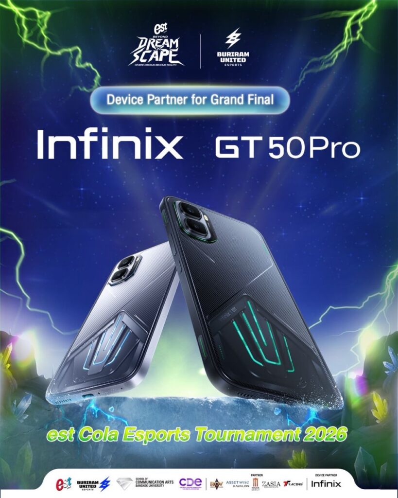 Infinix ประกาศศักดาหนุนศึก Uni Tour & MLBB Tournament พร้อมส่ง GT 50 Pro ขึ้นแท่น Official Gaming Phone อย่างเป็นทางการ 6 Infinix ประกาศศักดาหนุนศึก Uni Tour & MLBB Tournament พร้อมส่ง GT 50 Pro ขึ้นแท่น Official Gaming Phone อย่างเป็นทางการ