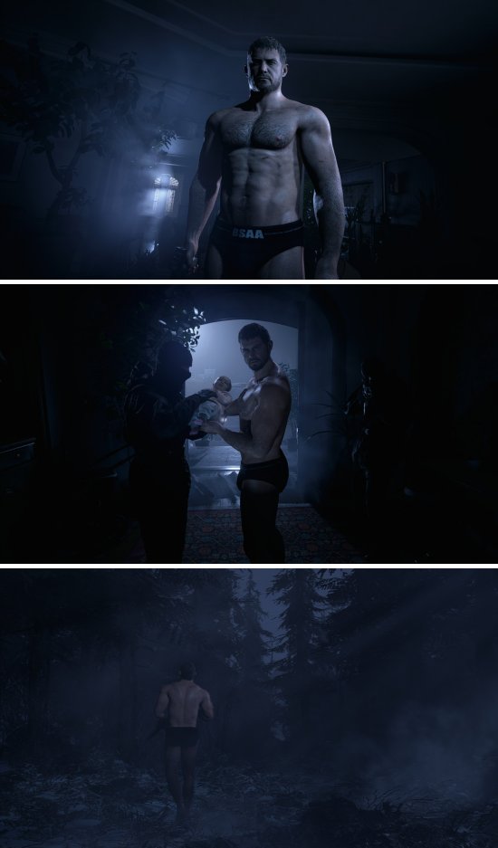 ม็อดใหม่ RE Village พา Chris ใส่กางเกงในตัวเดียว