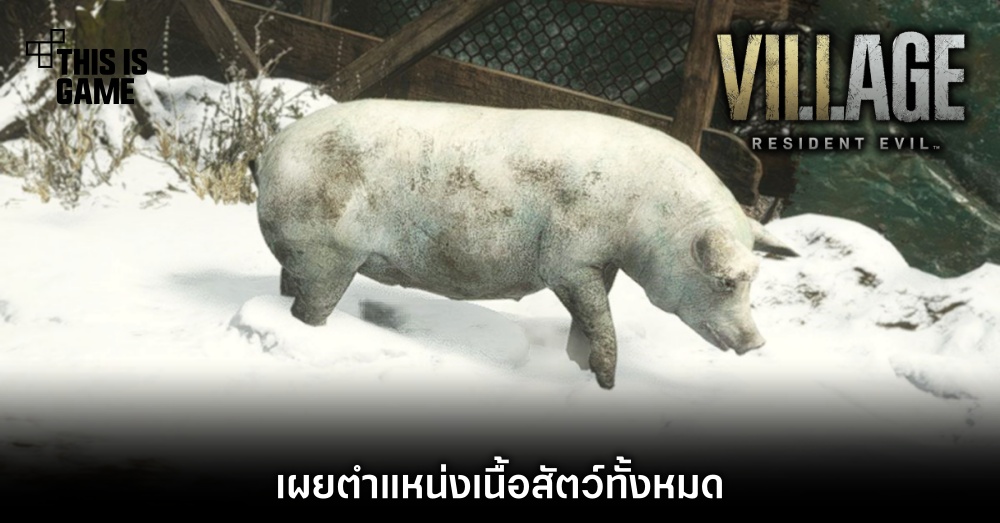 เผยตำแหน่งเนื้อสัตว์ทั้งหมดใน Resident Evil Village