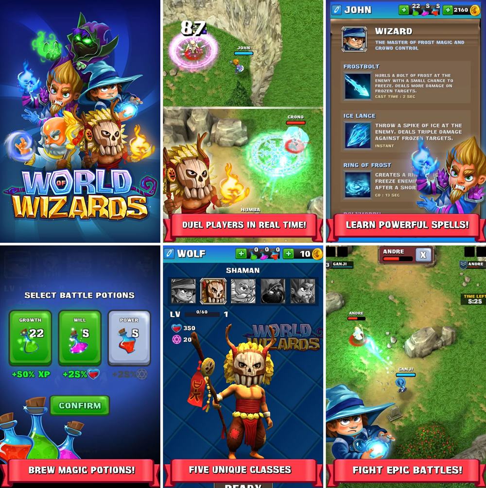 ร่ายเวทย์! มาเป็นพ่อมดทะลวงศัตรูใน World of Wizards กัน!
