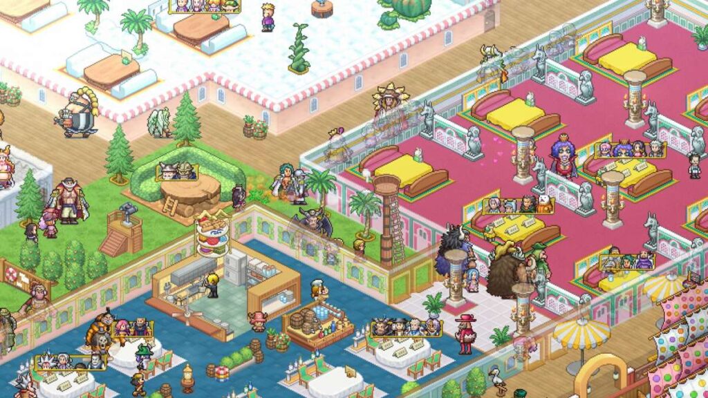 One Piece: Grand Gourmet เกมเปิดร้านอาหารวันพีชสไตล์ Kairosoft


