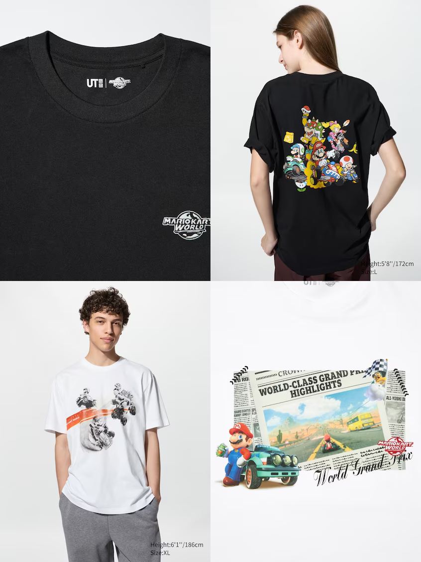 เสื้อยืด UNIQLO UT Collection จากเกม Mario Kart World เตรียมเข้าไทย ก.ย. นี้