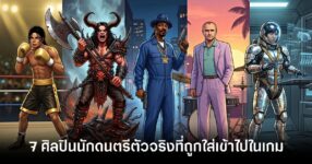 7 real-life musicians were included in the game feature
