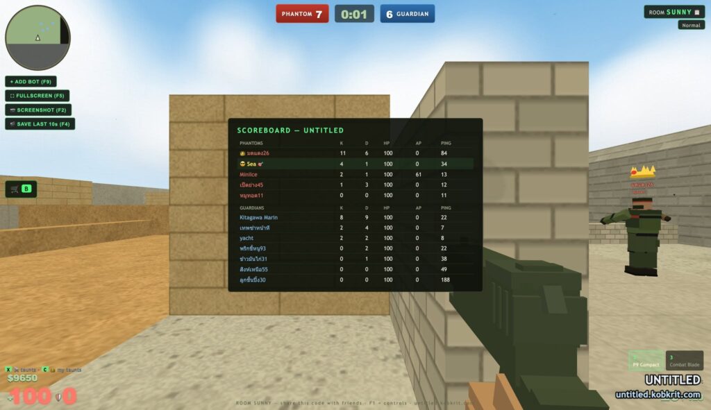 Untitled เกม FPS ฝีมือคนไทย ผู้สร้างด่านยูไนเต็ดในตำนานของ Counter-Strike 1.6 เปิดให้เล่นฟรีแล้ว 4 Untitled เกม FPS ฝีมือคนไทย ผู้สร้างด่านยูไนเต็ดในตำนานของ Counter-Strike 1.6 เปิดให้เล่นฟรีแล้ว