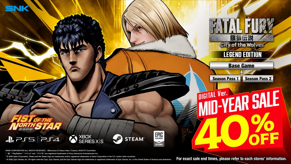 Kenshiro จาก Fist of the North Star: HOKUTO NO KEN พร้อมเปิดให้เล่นใน FATAL FURY: City of the Wolves ซีซันที่สองแล้ว