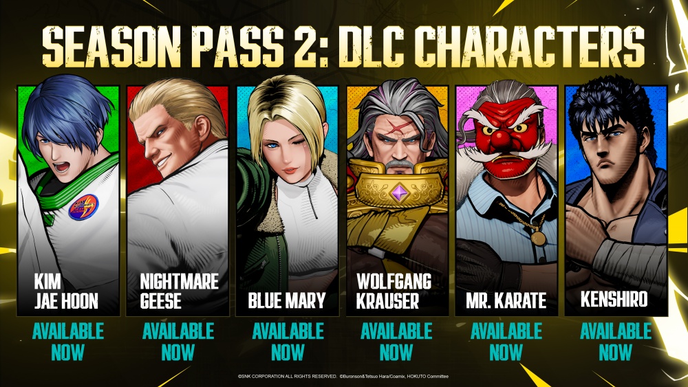 Kenshiro จาก Fist of the North Star: HOKUTO NO KEN พร้อมเปิดให้เล่นใน FATAL FURY: City of the Wolves ซีซันที่สองแล้ว