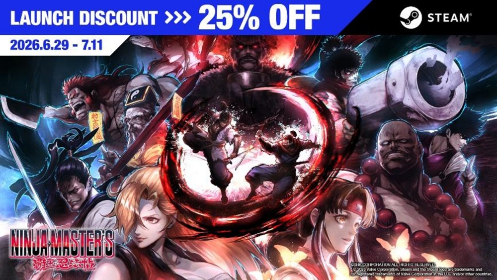 NINJA MASTER'S วางจำหน่ายแล้ววันนี้บน Steam!