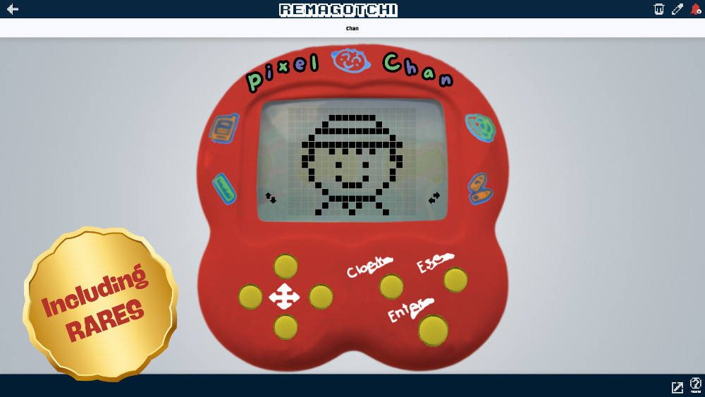 Remagotchi เกมเลี้ยงวิชวลเพ็ทสไตล์เรโทรยุค 90s