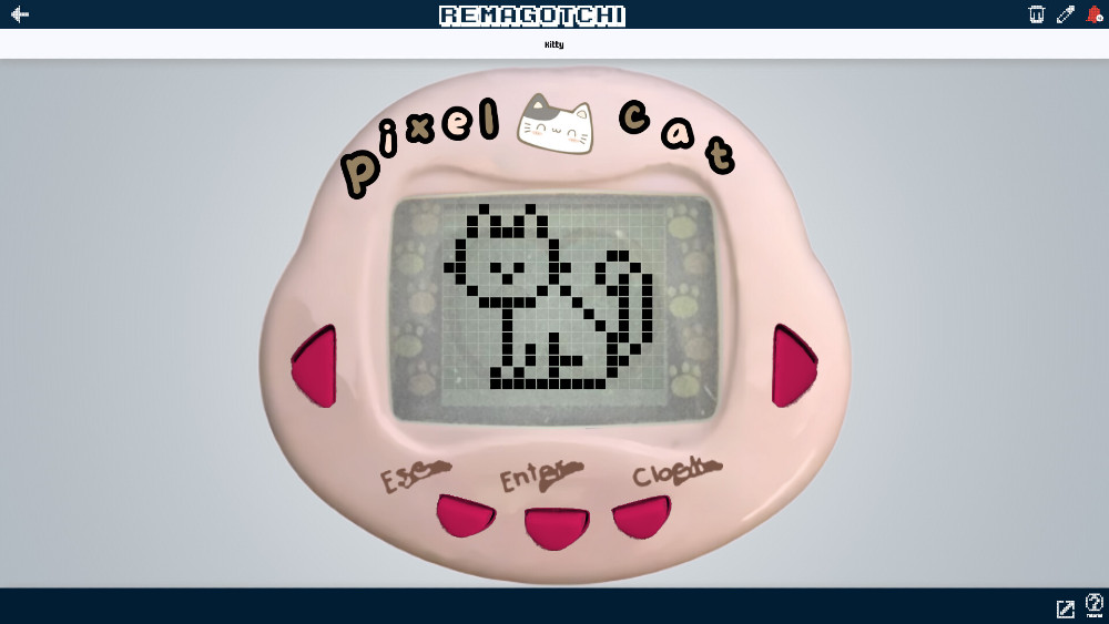 Remagotchi เกมเลี้ยงวิชวลเพ็ทสไตล์เรโทรยุค 90s