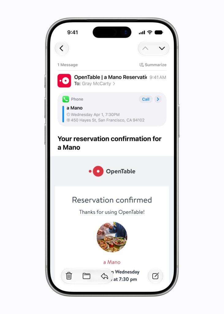Apple Intelligence นำความสามารถด้าน AI อันทรงพลังมาสู่ประสบการณ์ในชีวิตประจำวัน 10 Apple Intelligence นำความสามารถด้าน AI อันทรงพลังมาสู่ประสบการณ์ในชีวิตประจำวัน