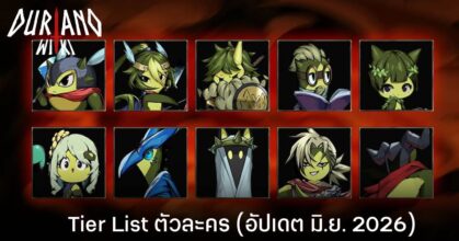 Tier List ตัวละคร Duriano: Roguelike RPG (อัปเดต มิ.ย. 2026)