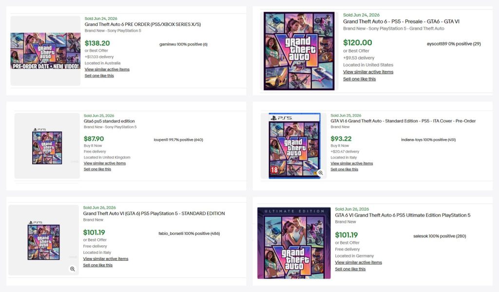 พ่อค้ารีเซลแสบ แห่พรีออเดอร์ GTA VI เพื่อนำไปโก่งราคาบน eBay แต่ RockStar ย้ำชัด ของไม่มีวันขาด!!!