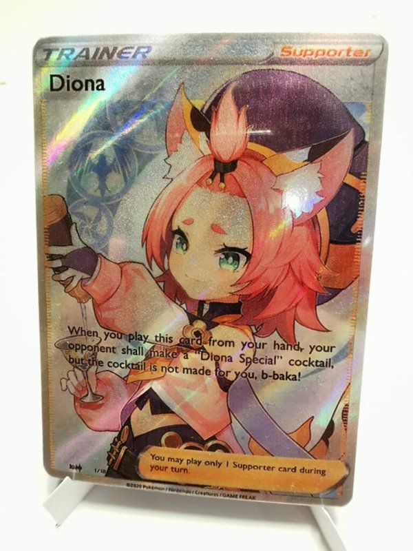 ผู้เล่นทำการ์ด Pokemon สไตล์ Genshin Impact