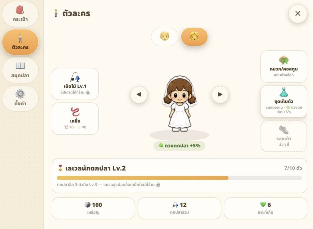 Fishbone Cast เกมตกปลาออนไลน์จากคนไทย เล่นบนเว็บไซต์ฟรี