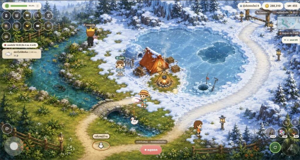 Fishbone Cast เกมตกปลาออนไลน์จากคนไทย เล่นบนเว็บไซต์ฟรี