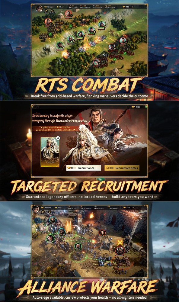 Conquest of Nine Kingdoms เปิดให้ลงทะเบียนล่วงหน้าบนสโตร์ไทยแล้ว 3 Conquest of Nine Kingdoms