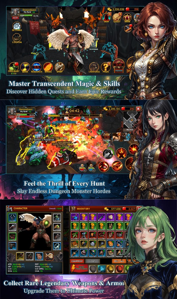 Demon Quest เปิดให้บริการบนสโตร์ไทยแล้ว 3 Demon Quest