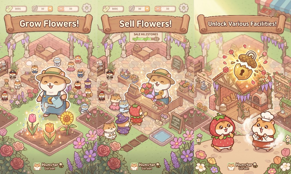 Hamster GardenV2R เปิดให้ลงทะเบียนล่วงหน้าบนสโตร์ไทยแล้ว 3 Hamster Garden