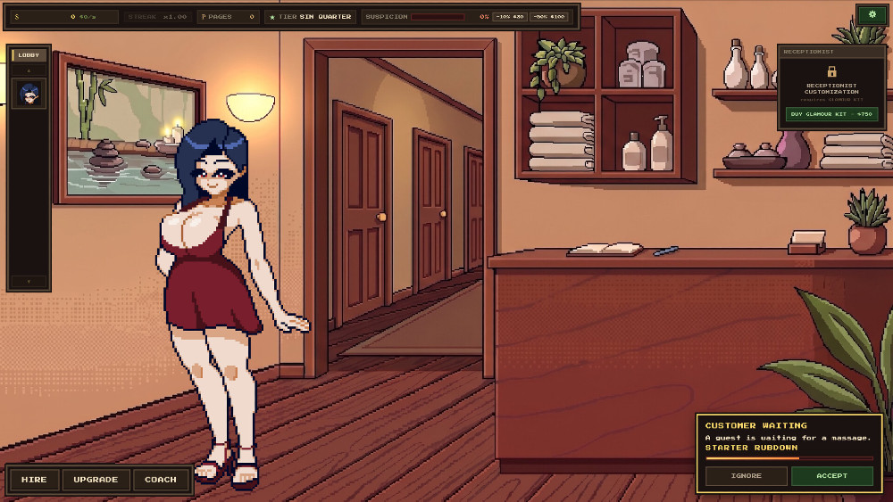 Happy Endings เกมบริหารร้านนวดเพื่อให้ลูกค้าแฮปปี้กลับบ้าน