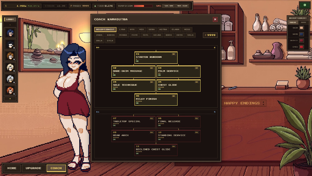 Happy Endings เกมบริหารร้านนวดเพื่อให้ลูกค้าแฮปปี้กลับบ้าน
