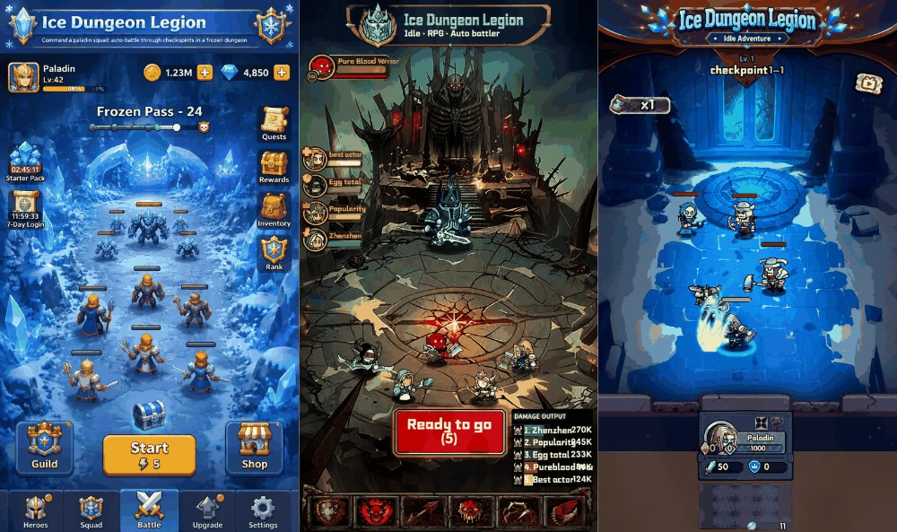 Ice Dungeon Legion เปิดให้บริการบนสโตร์ไทยแล้ว 3 Ice Dungeon Legion