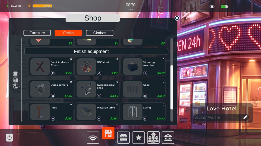 LOVE Hotel Simulator เกมบริหารโรงแรม 18+ ที่จะได้ดูแลทุกขั้นตอน! 5 LOVE Hotel Simulator เกมบริหารโรงแรม 18+ ที่จะได้ดูแลทุกขั้นตอน!