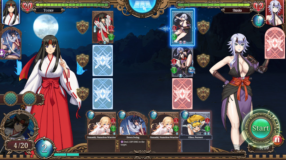 Queen's Blade Re:Build เกมการ์ดแบบ Roguelike เน้นทำเกราะแตก