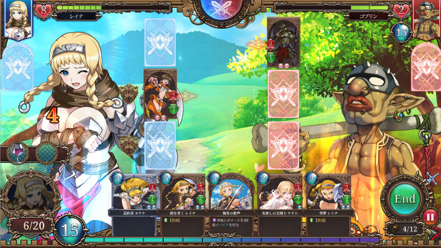 Queen's Blade Re:Build เกมการ์ดแบบ Roguelike เน้นทำเกราะแตก