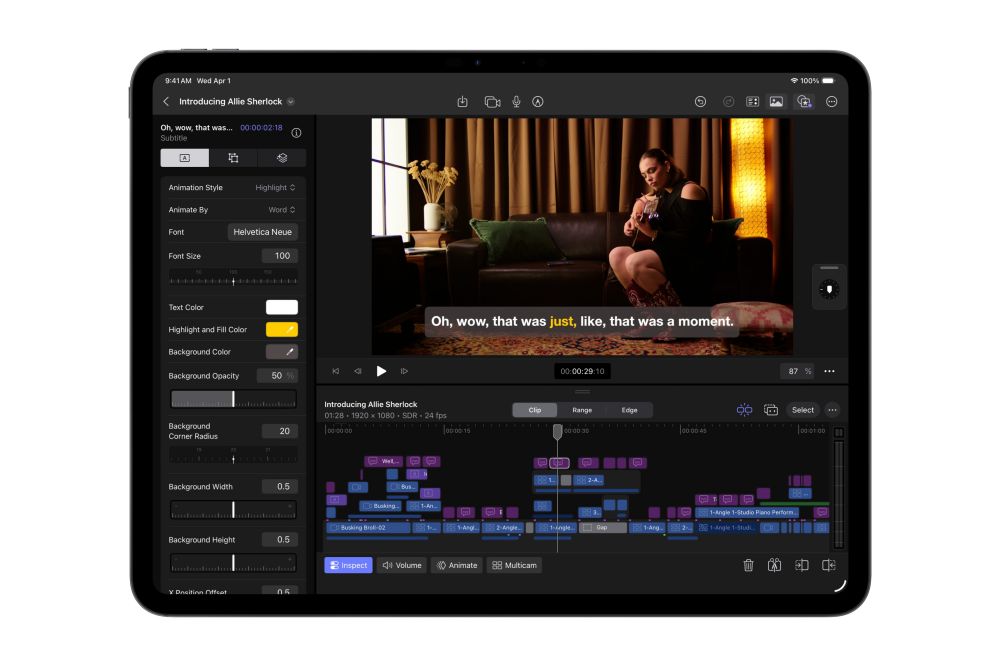 Apple Creator Studio ฉลาดขึ้น เร็วขึ้น และเชื่อมต่อกันมากขึ้น 4 Apple Creator Studio ฉลาดขึ้น เร็วขึ้น และเชื่อมต่อกันมากขึ้น