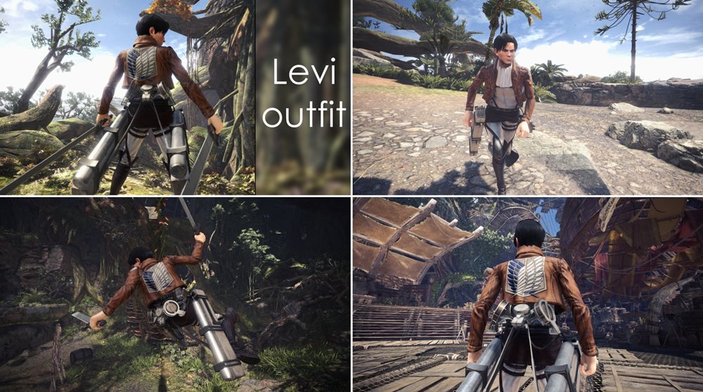แปลงร่างเป็น Levi จาก Attack on Titan ออกล่าแย้ในม็อดใหม่ Monster Hunter World 2 แปลงร่างเป็น Levi จาก Attack on Titan ออกล่าแย้ในม็อดใหม่ Monster Hunter World